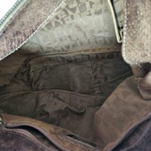 FURLA BROWN PYTHON SHOULDER BAG