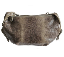 FURLA BROWN PYTHON SHOULDER BAG