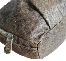 FURLA BROWN PYTHON SHOULDER BAG