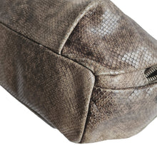 FURLA BROWN PYTHON SHOULDER BAG
