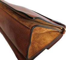 GIVENCHY BROWN LEATHER SUEDE SMALL GV3 BAG
