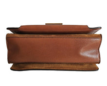 GIVENCHY BROWN LEATHER SUEDE SMALL GV3 BAG