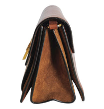 GIVENCHY BROWN LEATHER SUEDE SMALL GV3 BAG