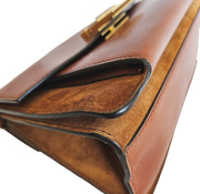 GIVENCHY BROWN LEATHER SUEDE SMALL GV3 BAG