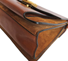 GIVENCHY BROWN LEATHER SUEDE SMALL GV3 BAG