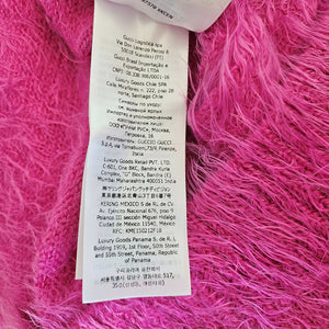 GUCCI PINK BRUSHED WOOL CARDIGAN (M)
