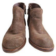 HENRY CUIR BROWN SUEDE BOOTIES (37)