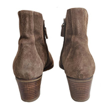 HENRY CUIR BROWN SUEDE BOOTIES (37)