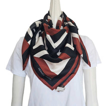 HERMES LETTRES AU CARRE 90 SILK SCARF
