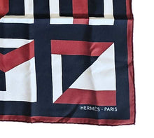 HERMES LETTRES AU CARRE 90 SILK SCARF