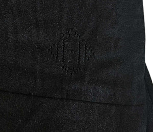 HERMES BLACK CAP SLEEVES SILK BLEND KNIT TEE (40)
