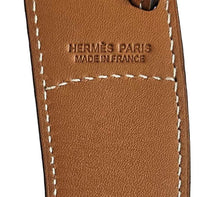 HERMES GOLD/ORANGE LEATHER PADDOCK BOOT CHARM