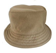 HERMES BEIGE HARPER H SELLIER CASHMERE BUCKET HAT (56)