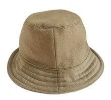 HERMES BEIGE HARPER H SELLIER CASHMERE BUCKET HAT (56)