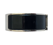 HERMES BLACK CLIC CLAC H WIDE PM ENAMEL BRACELET