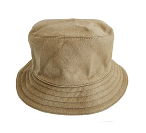 HERMES BEIGE HARPER H SELLIER CASHMERE BUCKET HAT (56)