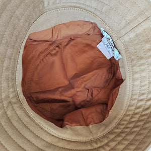 HERMES BEIGE HARPER H SELLIER CASHMERE BUCKET HAT (56)