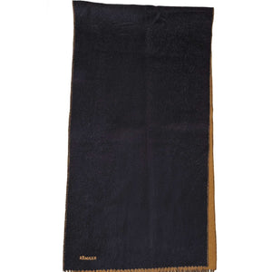 HERMES CAMEL/MARINE RECTO VERSO CASHMERE SCARF