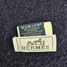 HERMES CAMEL/MARINE RECTO VERSO CASHMERE SCARF