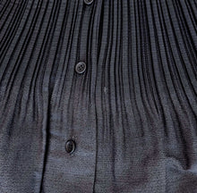 ISSEY MIYAKE BLACK OMBRE PLEATED BLOUSE (2)