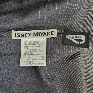 ISSEY MIYAKE BLACK OMBRE PLEATED BLOUSE (2)