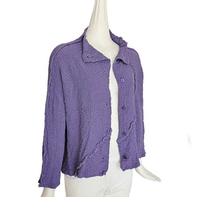 ISSEY MIYAKE ME LILAC CAULIFLOWER CRINKLE JACKET (ONE SIZE)