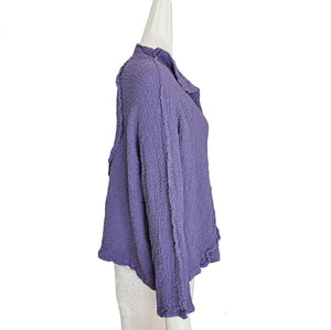 ISSEY MIYAKE ME LILAC CAULIFLOWER CRINKLE JACKET (ONE SIZE)
