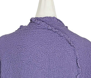 ISSEY MIYAKE ME LILAC CAULIFLOWER CRINKLE JACKET (ONE SIZE)