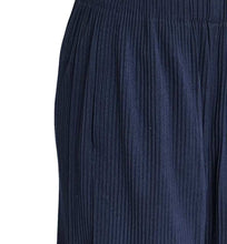 ISSEY MIYAKE ME NAVY PLEATED WIDE LEG PANTS (ONE SIZE)