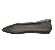 LE MONDE BERYL LUNA LEATHER TRIMMED MESH BALLET FLATS (38)