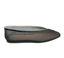 LE MONDE BERYL LUNA LEATHER TRIMMED MESH BALLET FLATS (38)