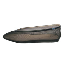 LE MONDE BERYL LUNA LEATHER TRIMMED MESH BALLET FLATS (38)