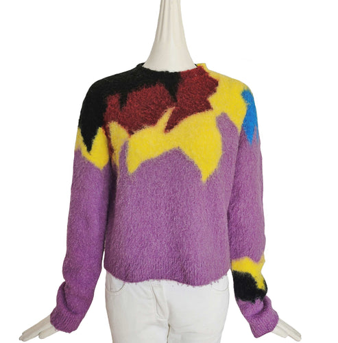 LOEWE INTARSIA CREWNECK SWEATER (L)