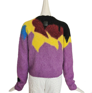 LOEWE INTARSIA CREWNECK SWEATER (L)
