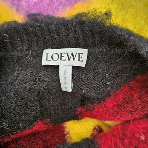 LOEWE INTARSIA CREWNECK SWEATER (L)