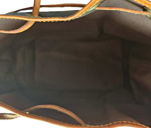 LOUIS VUITTON BROWN MONOGRAM NOE DRAWSTRING BUCKET BAG