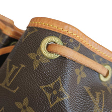 LOUIS VUITTON BROWN MONOGRAM NOE DRAWSTRING BUCKET BAG