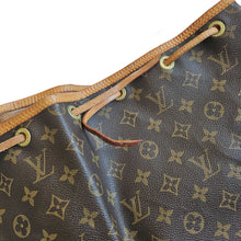 LOUIS VUITTON BROWN MONOGRAM NOE DRAWSTRING BUCKET BAG