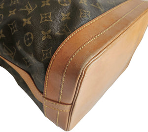 LOUIS VUITTON BROWN MONOGRAM NOE DRAWSTRING BUCKET BAG