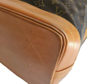 LOUIS VUITTON BROWN MONOGRAM NOE DRAWSTRING BUCKET BAG