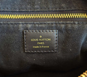 LOUIS VUITTON MONOGRAM PETITE MALLE SOUPLE BLACK BAG