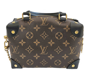 LOUIS VUITTON MONOGRAM PETITE MALLE SOUPLE BLACK BAG