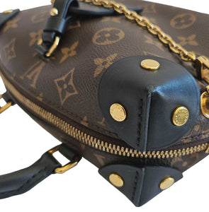 LOUIS VUITTON MONOGRAM PETITE MALLE SOUPLE BLACK BAG