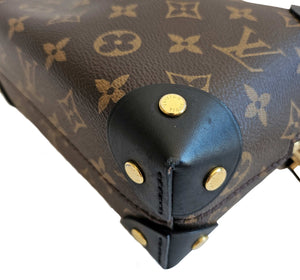 LOUIS VUITTON MONOGRAM PETITE MALLE SOUPLE BLACK BAG