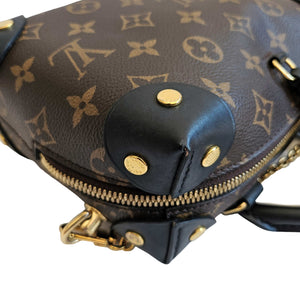 LOUIS VUITTON MONOGRAM PETITE MALLE SOUPLE BLACK BAG