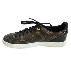 LOUIS VUITTON BROWN MONOGRAM FRONTROW SNEAKERS (38.5)