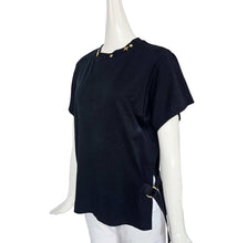 LOUIS VUITTON NAVY FLOWER MOTIF TEE (M)