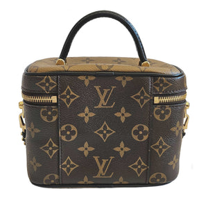 LOUIS VUITTON BROWN REVERSE MONOGRAM VANITY PM BAG