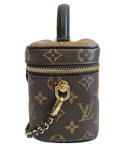 LOUIS VUITTON BROWN REVERSE MONOGRAM VANITY PM BAG
