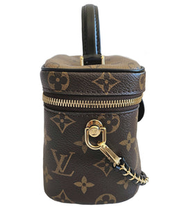 LOUIS VUITTON BROWN REVERSE MONOGRAM VANITY PM BAG